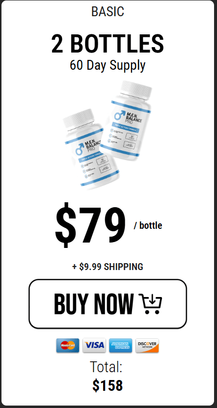 MEN Balance Pro  $79/bottle