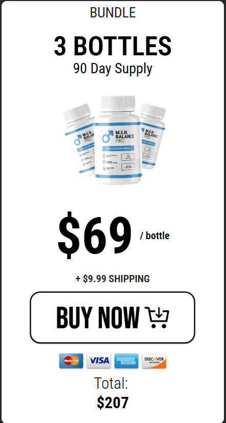 MEN Balance Pro $59/bottle